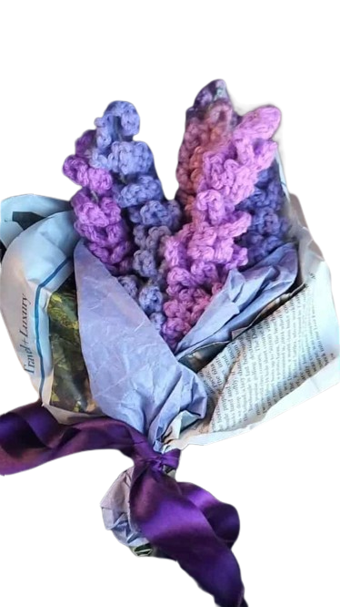 puple flowers Sticker