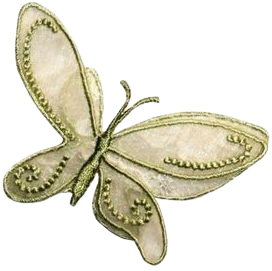 green Butterfly Sticker